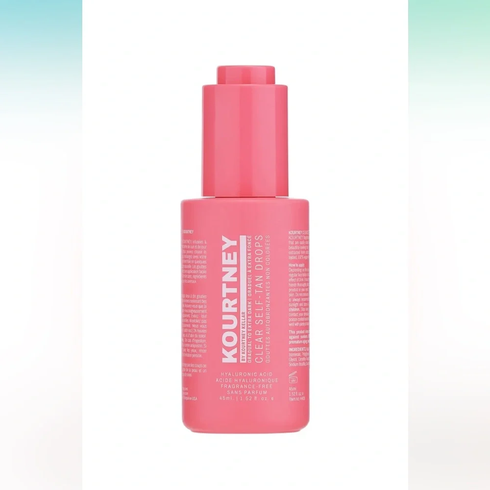 KOURTNEY Clear Self-Tan Drops - Hyaluronic Acid Infused Tanning Drops
